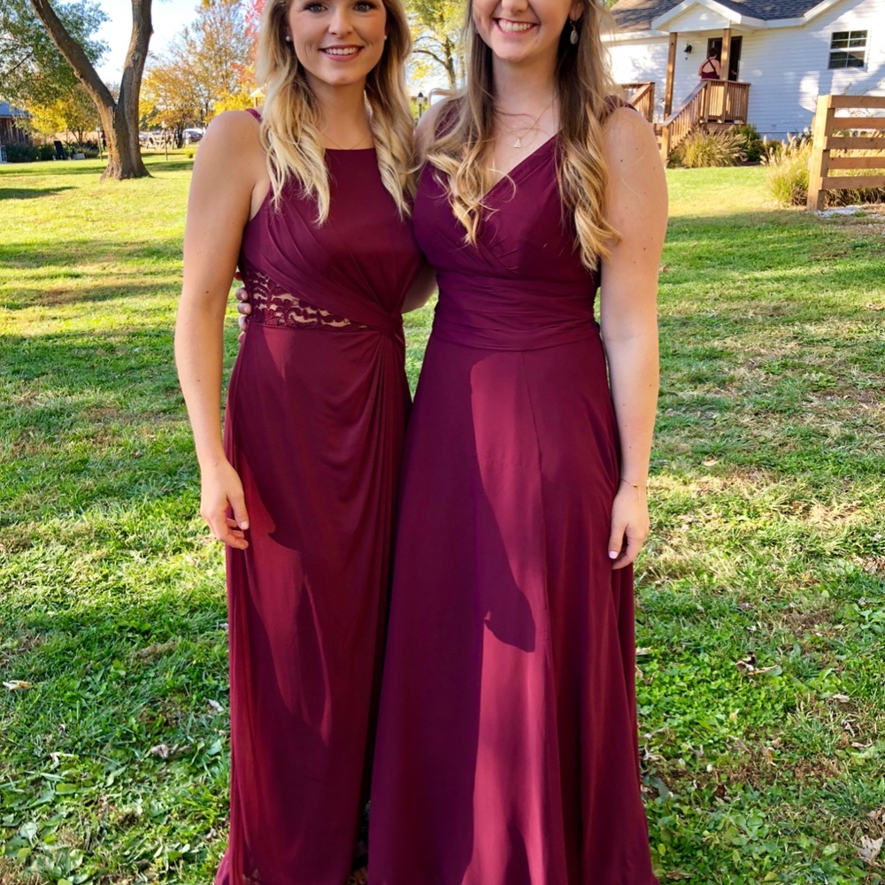 Davids Bridal Wine Dress